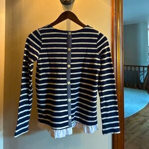 Buttons in the back.